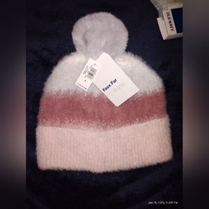 Old Navy Girls' Faux Fur Beanie size Medium